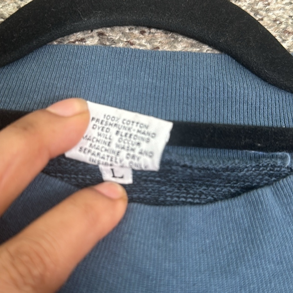 CP shades cotton blue sweatshirt size large Logan look - Picture 7 of 7